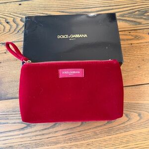 NIB Dolce & Gabbana Beauty Red Clutch